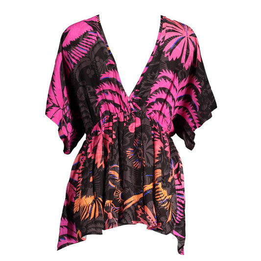 Desigual Schwarzes Baumwollkleid für Damen