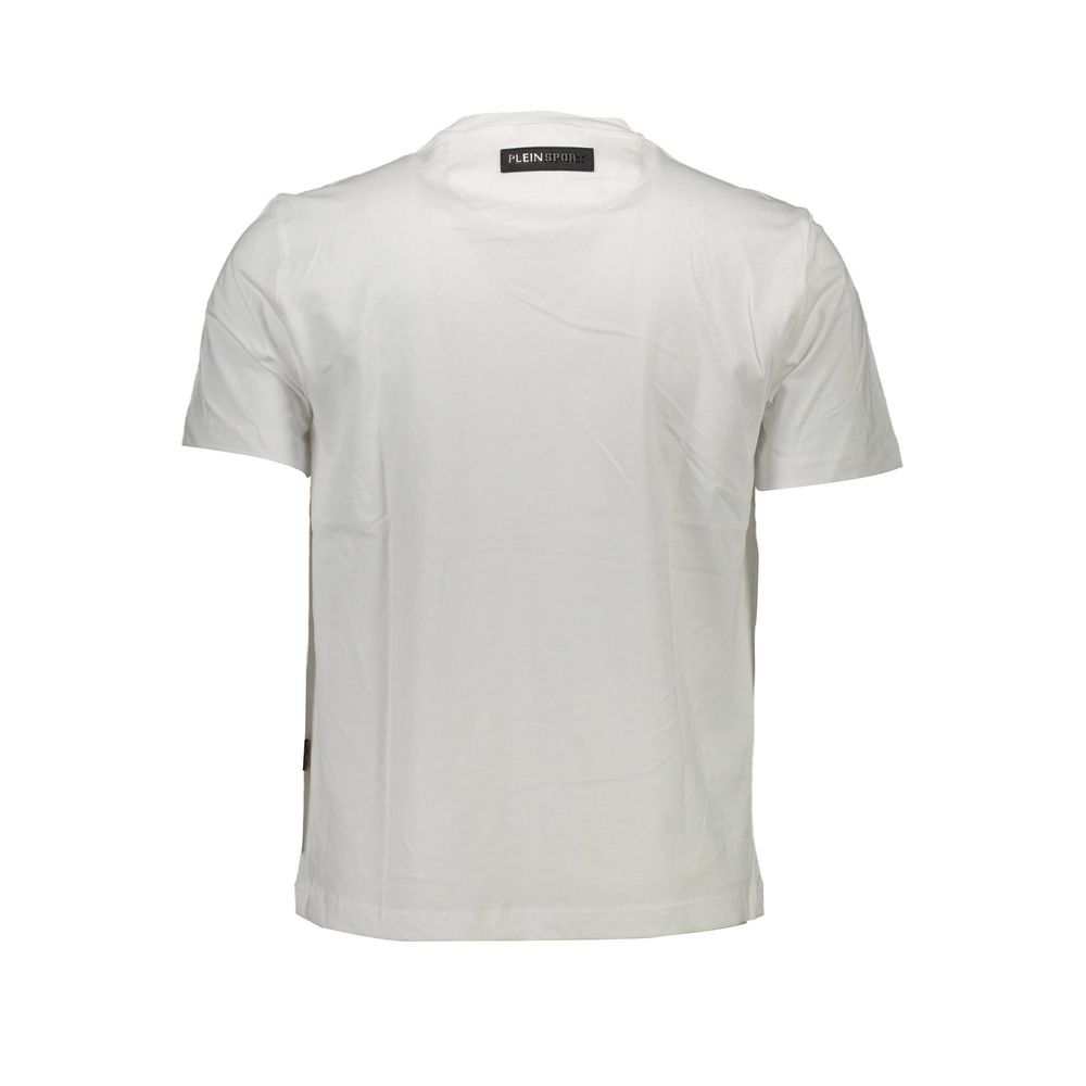 Plein Sport Weißes Baumwoll-T-Shirt für Herren
