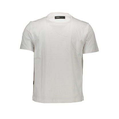 Plein Sport Weißes Baumwoll-T-Shirt für Herren