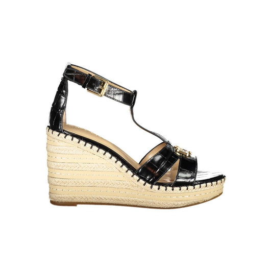 Ralph Lauren – Schwarze Polyester-Sandale