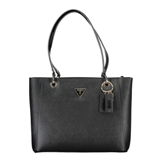 Guess Jeans – Schwarze Polyethylen-Handtasche