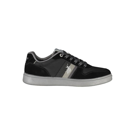US POLO ASSN. Schwarzer Polyethylen-Herren-Sneaker
