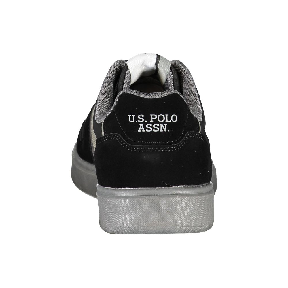 US POLO ASSN. Schwarzer Polyethylen-Herren-Sneaker
