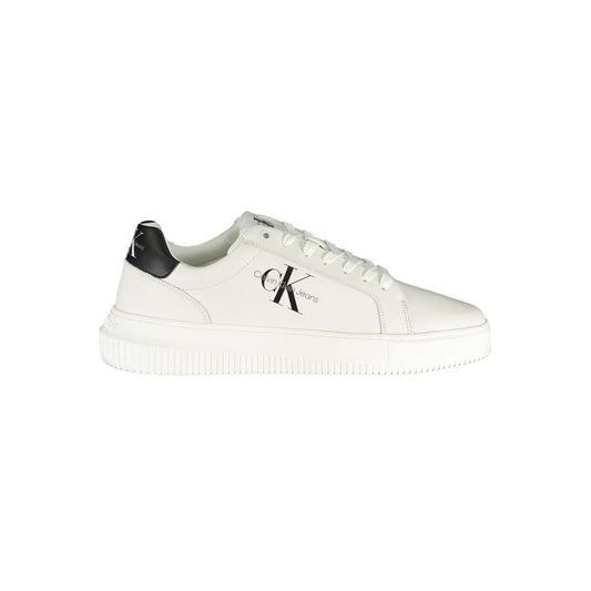 Calvin Klein – Anspruchsvolle weiße Schnür-Sneaker