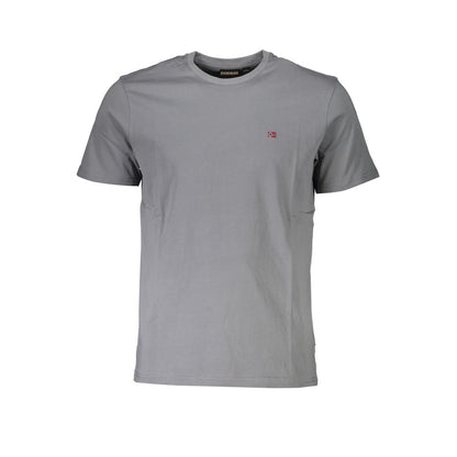 Napapijri Braunes Herren-T-Shirt aus Baumwolle
