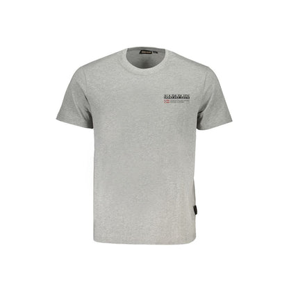 Napapijri Braunes Herren-T-Shirt aus Baumwolle