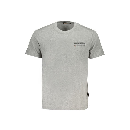 Napapijri Braunes Herren-T-Shirt aus Baumwolle