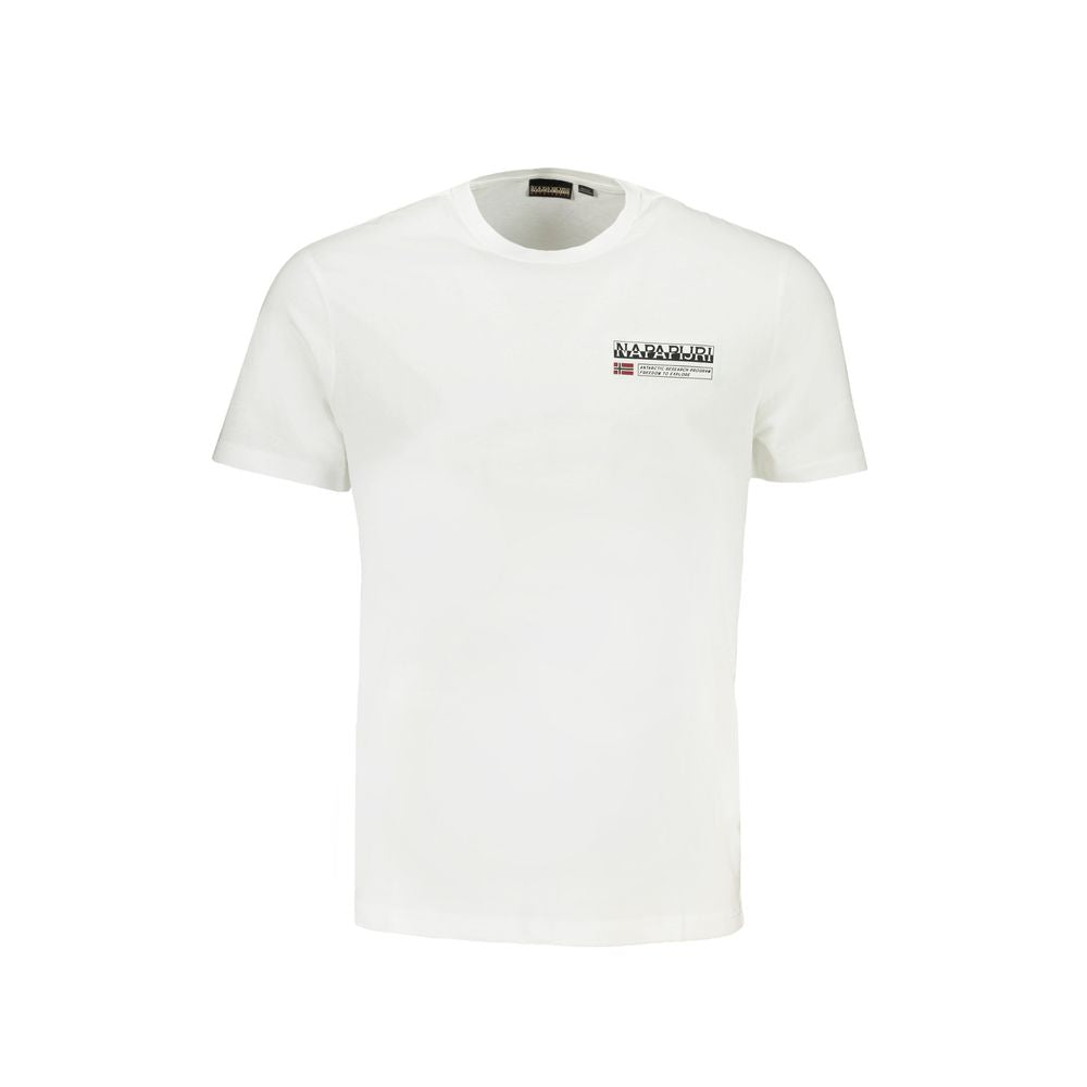 Weißes Baumwoll-T-Shirt von Napapijri