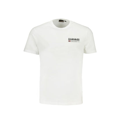 Weißes Baumwoll-T-Shirt von Napapijri
