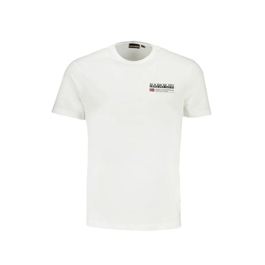 Weißes Baumwoll-T-Shirt von Napapijri