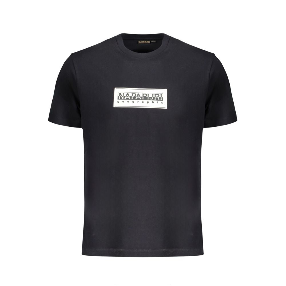 Schwarzes Baumwoll-T-Shirt von Napapijri