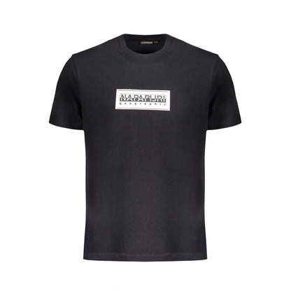 Schwarzes Baumwoll-T-Shirt von Napapijri