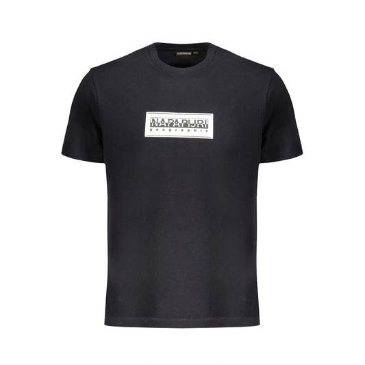 Schwarzes Baumwoll-T-Shirt von Napapijri