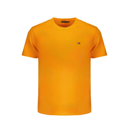 Napapijri Orangefarbenes Baumwoll-T-Shirt