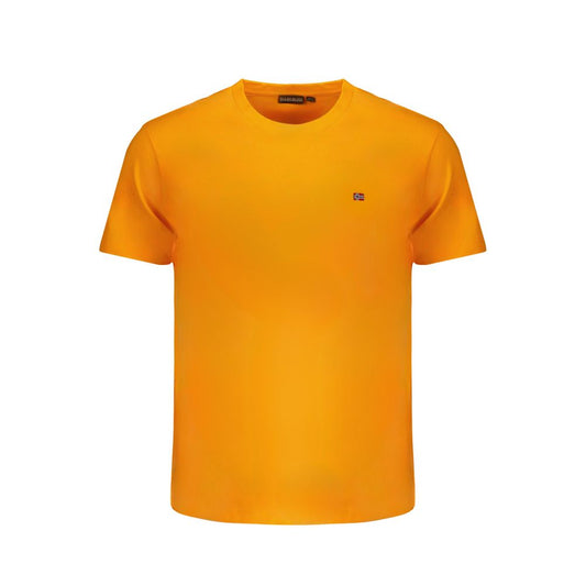 Napapijri Orangefarbenes Baumwoll-T-Shirt