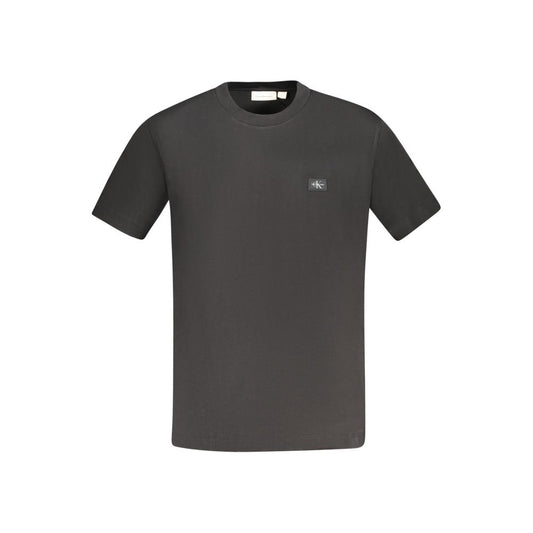 Calvin Klein – Schwarzes Baumwoll-T-Shirt für Herren
