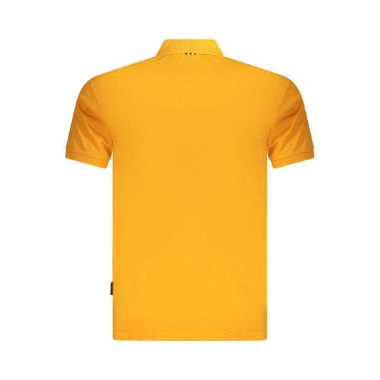 Napapijri Herren-Poloshirt aus orangefarbener Baumwolle