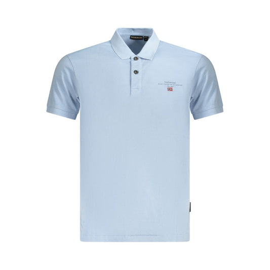Napapijri Hellblaues Poloshirt aus Baumwolle für Herren