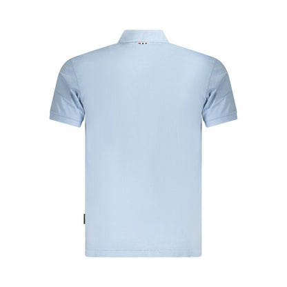 Napapijri Hellblaues Poloshirt aus Baumwolle für Herren