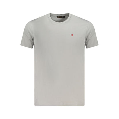 Napapijri Braunes Herren-T-Shirt aus Baumwolle