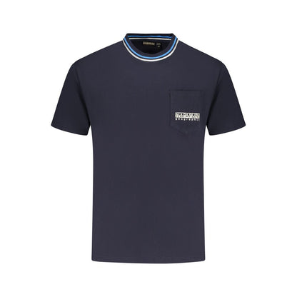 Blaues Baumwoll-T-Shirt von Napapijri