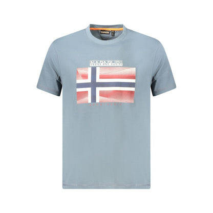 Napapijri Braunes Herren-T-Shirt aus Baumwolle
