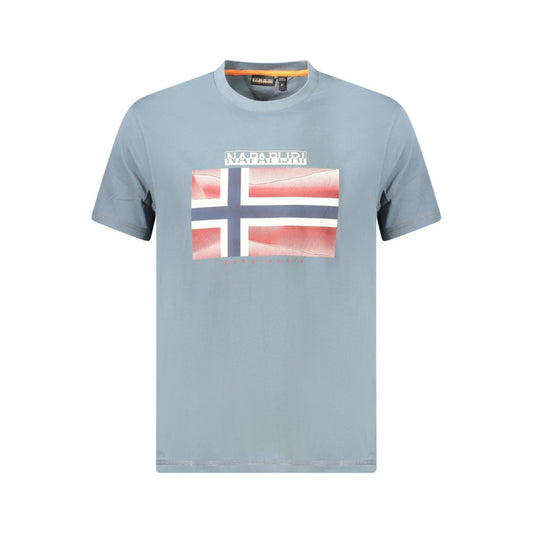 Napapijri Braunes Herren-T-Shirt aus Baumwolle