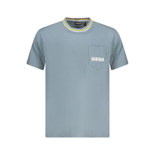 Napapijri Braunes Herren-T-Shirt aus Baumwolle
