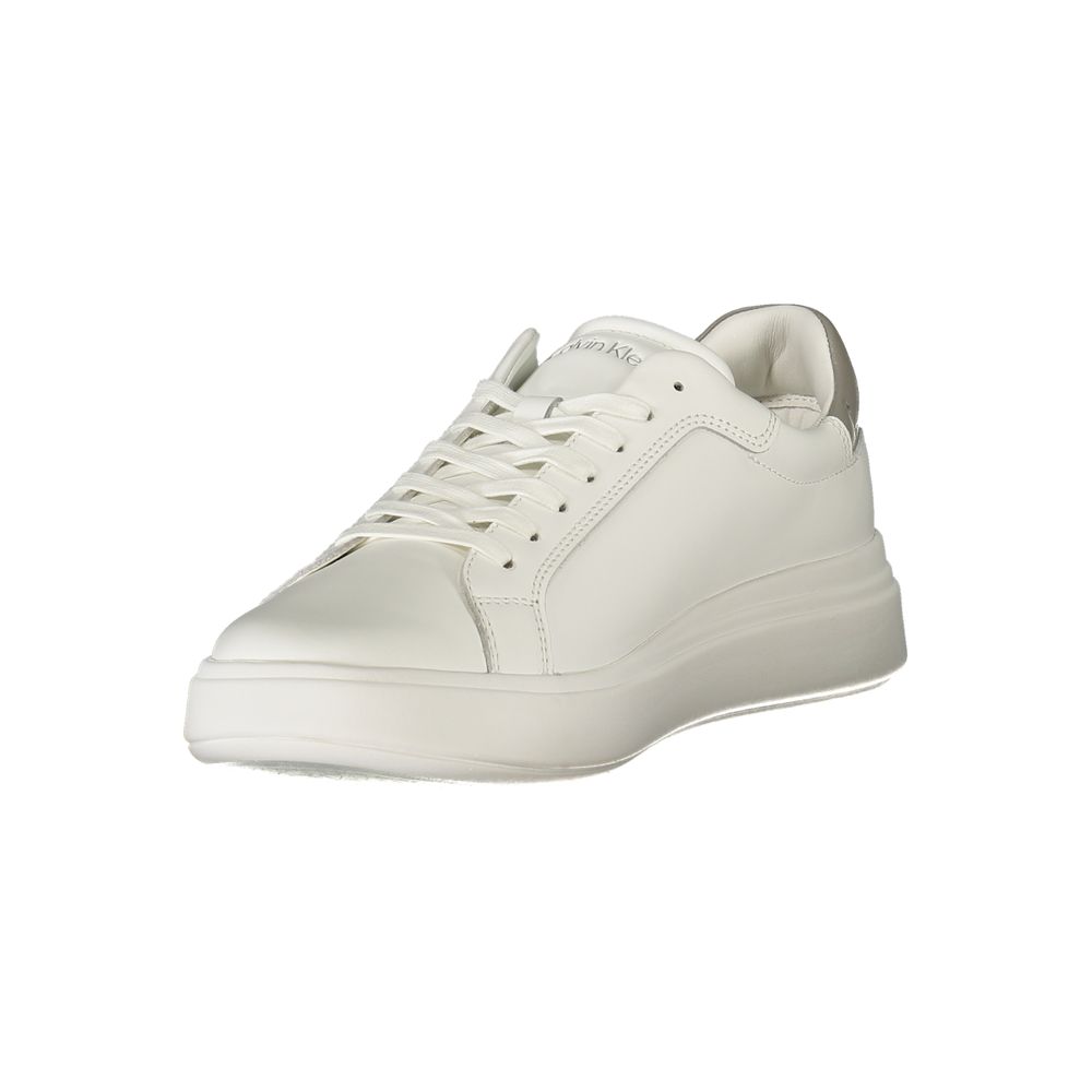 Calvin Klein – Weißer Polyester-Sneaker