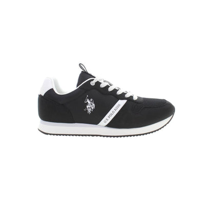 US POLO ASSN. Schwarzer Polyester-Herren-Sneaker