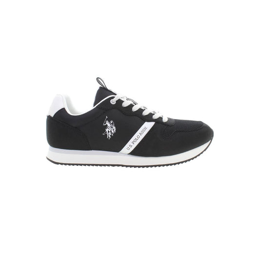 US POLO ASSN. Schwarzer Polyester-Herren-Sneaker