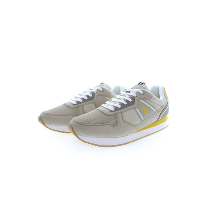 US POLO ASSN. Beige Polyester Men Sneaker