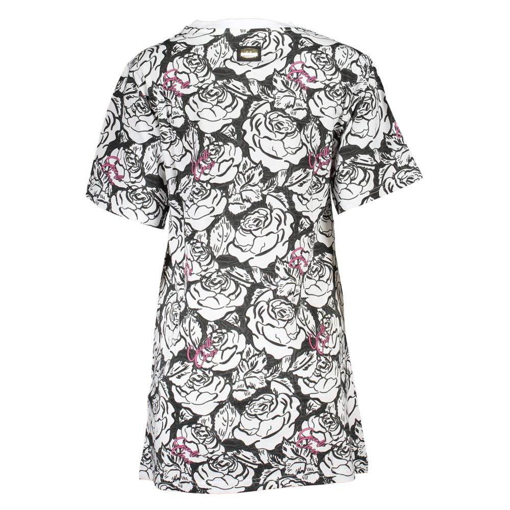 Cavalli Class Weißes Baumwollkleid für Damen