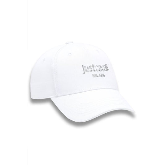 Just Cavalli Weiße Herren-Baumwollkappe
