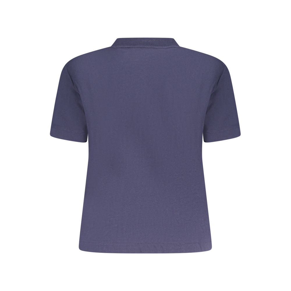 Calvin Klein Damen T-Shirt aus Baumwolle, Blau