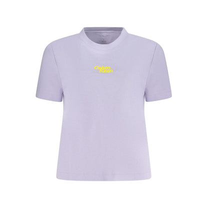 Calvin Klein Lila Baumwoll-T-Shirt für Damen