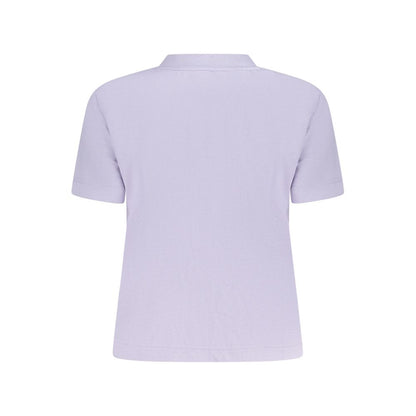 Calvin Klein Lila Baumwoll-T-Shirt für Damen