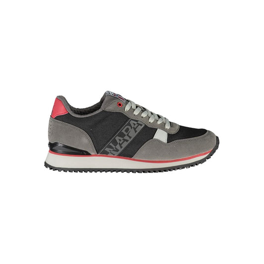 Napapijri – Elegante schwarze Sport-Sneaker zum Schnüren
