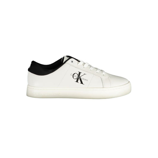 Calvin Klein – Weißer Polyester-Sneaker