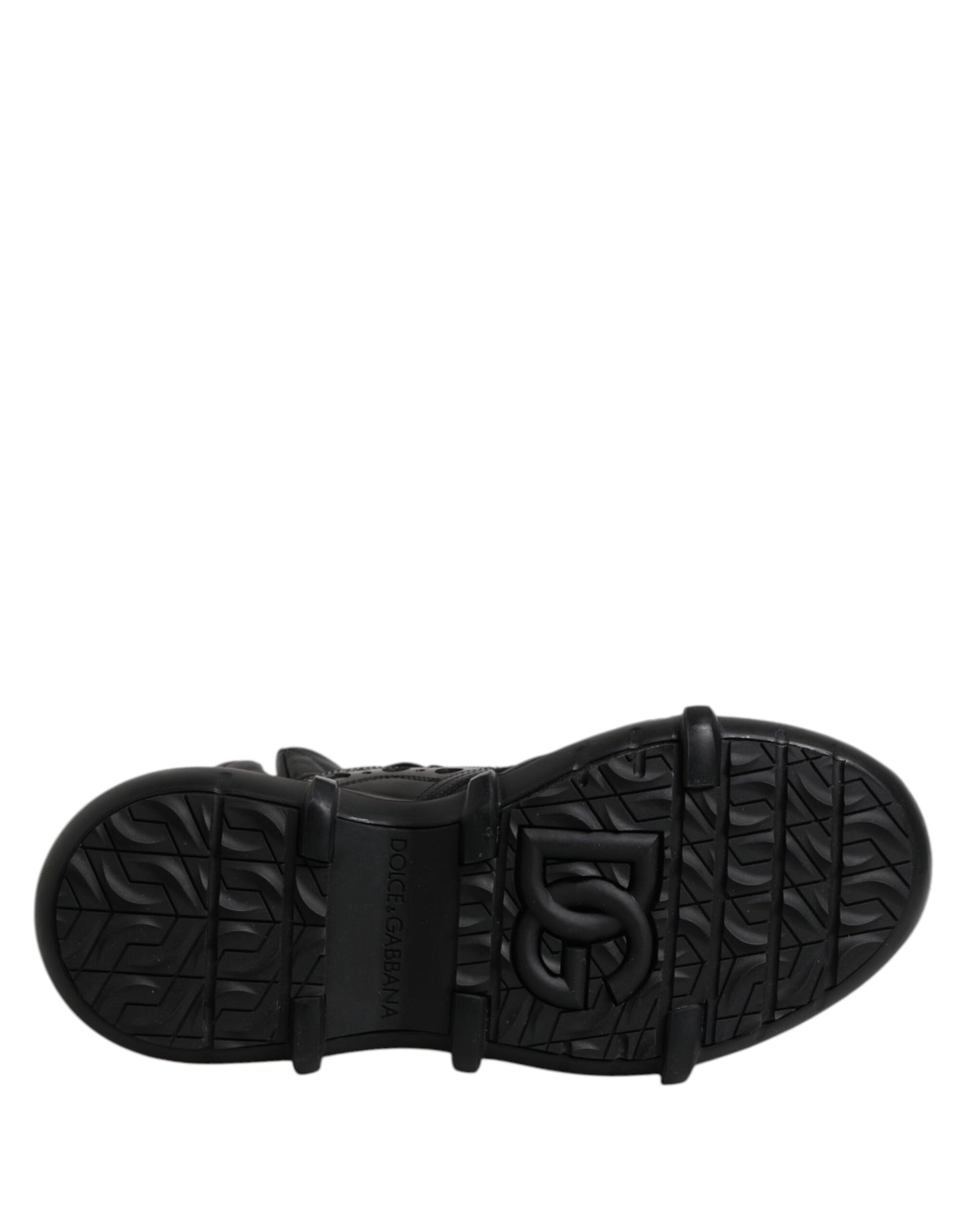 Dolce &amp; Gabbana Black Leather Casual Mens Ankle Boots Shoes