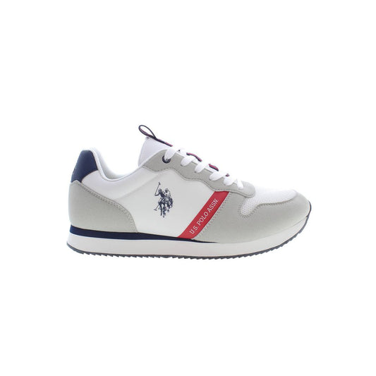 US POLO ASSN. White Polyester Men Sneaker