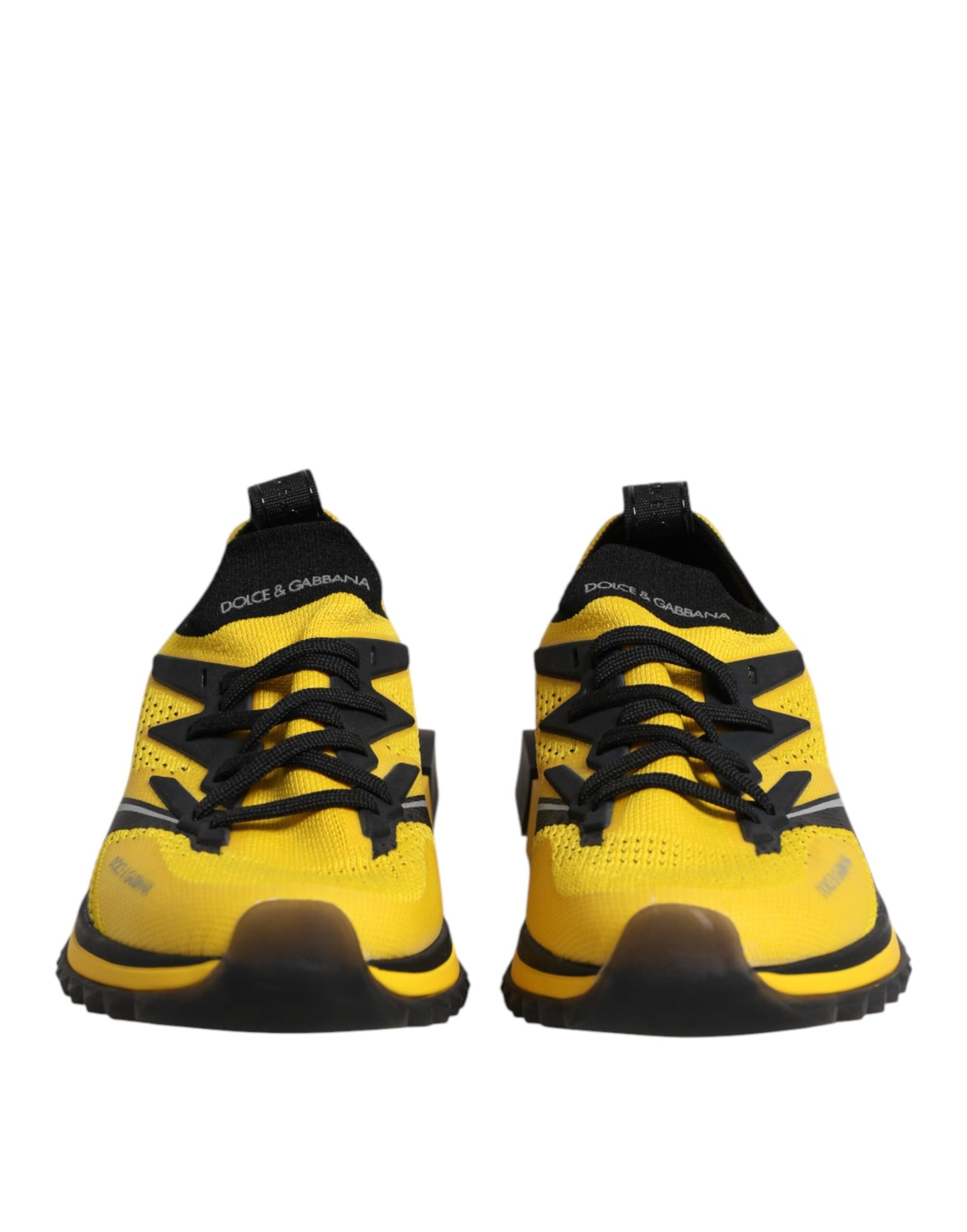 Dolce &amp; Gabbana Yellow SORRENTO Sport Stretch Sneakers Shoes