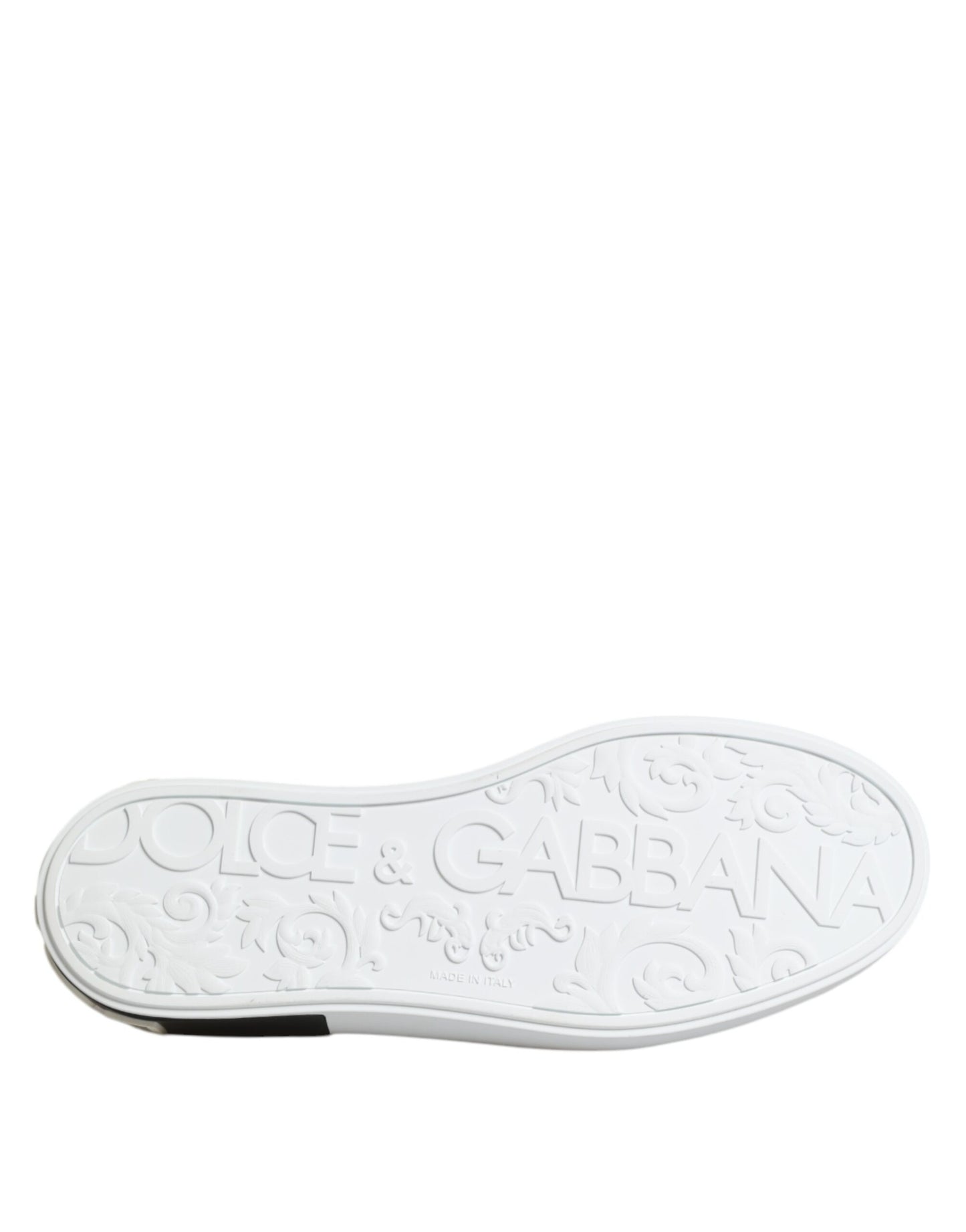 Dolce &amp; Gabbana Red Logo Low Top Slip On Men Sneakers Shoes