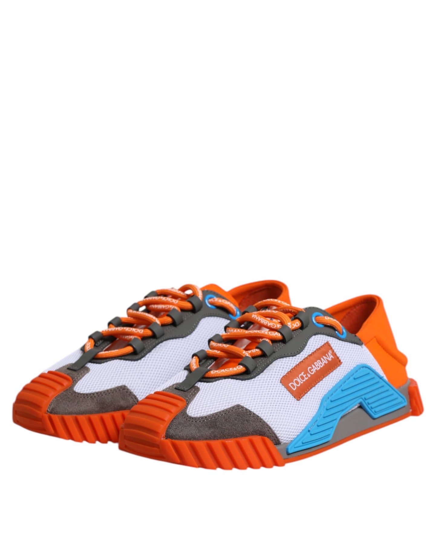 Dolce &amp; Gabbana Multicolor Lace Up Low Top NS1 Sneakers Shoes