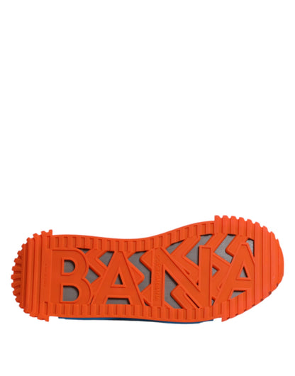Dolce &amp; Gabbana Multicolor Lace Up Low Top NS1 Sneakers Shoes