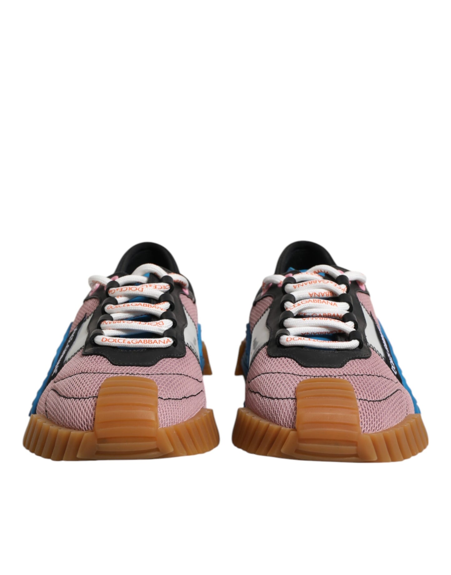 Dolce &amp; Gabbana Multicolor Lace Up Low Top NS1 Sneakers Shoes
