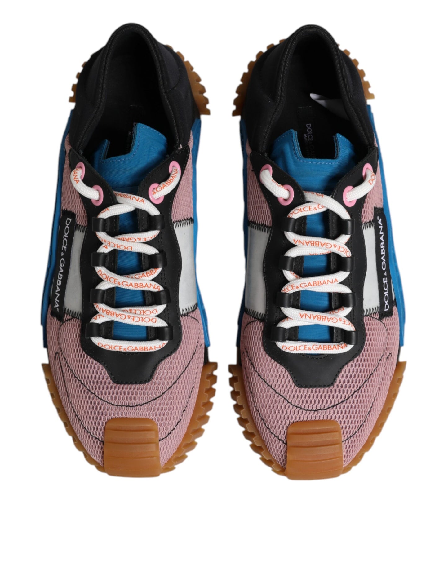 Dolce &amp; Gabbana Multicolor Lace Up Low Top NS1 Sneakers Shoes