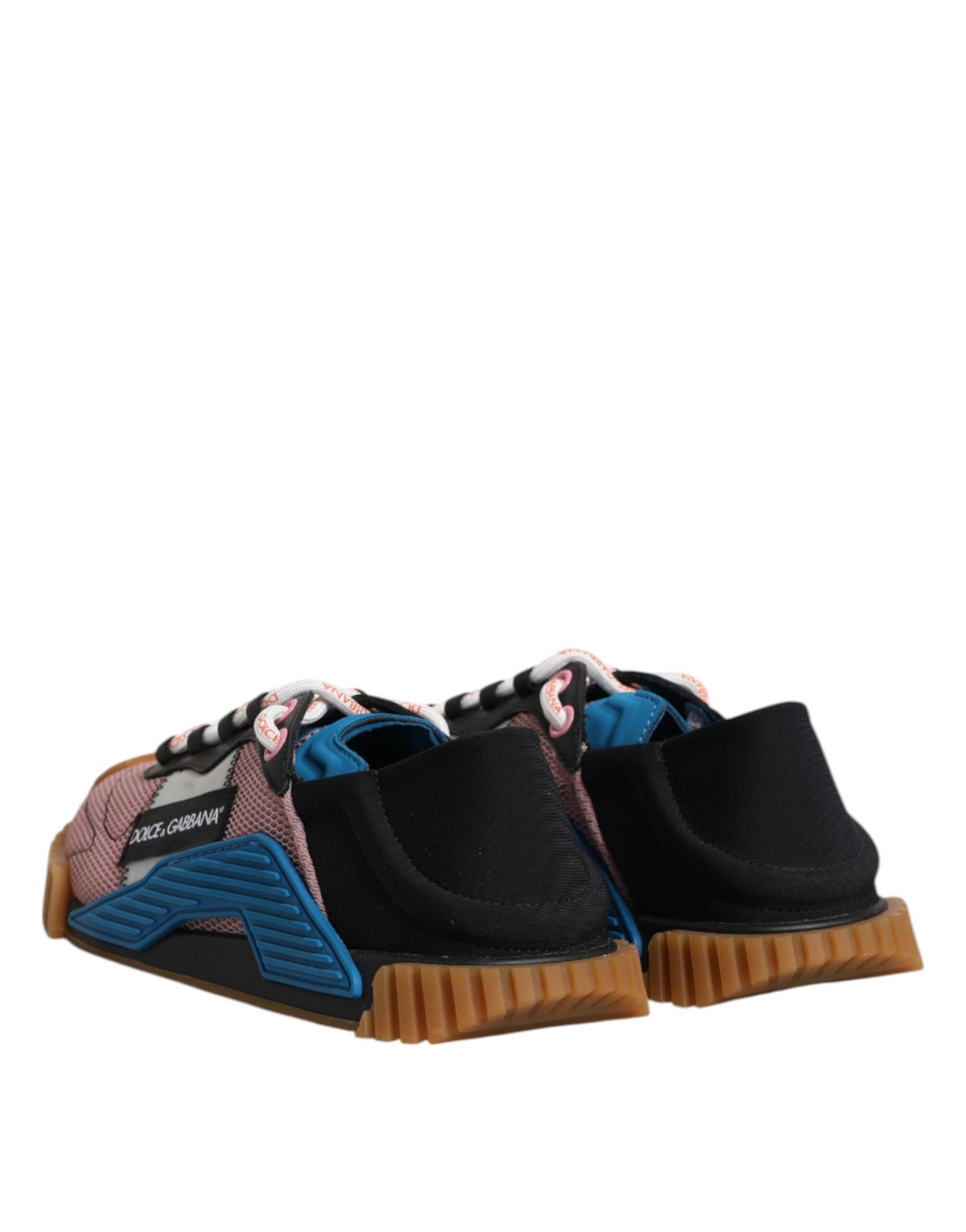 Dolce &amp; Gabbana Multicolor Lace Up Low Top NS1 Sneakers Shoes
