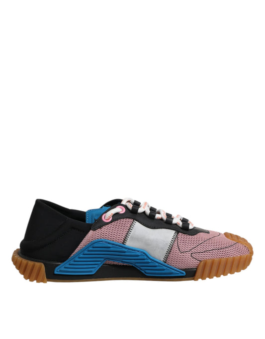 Dolce &amp; Gabbana Multicolor Lace Up Low Top NS1 Sneakers Shoes