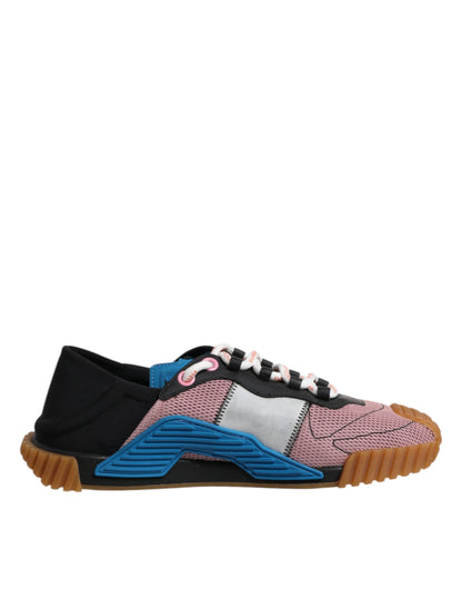 Dolce &amp; Gabbana Multicolor Lace Up Low Top NS1 Sneakers Shoes